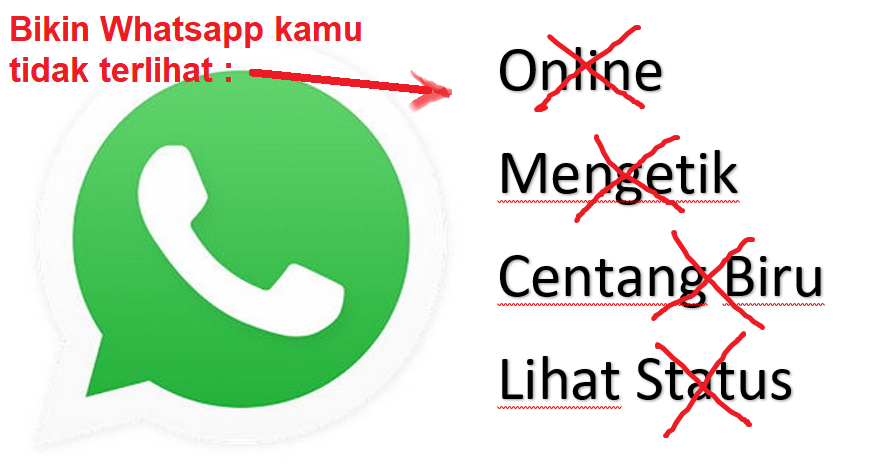 Trik Cara Whatsapp Tidak Terlihat Online