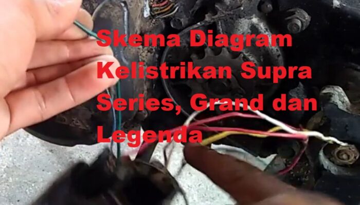 Skema Diagram Kelistrikan Supra Fit, X & Grand (Honda C100 Series) Free Download