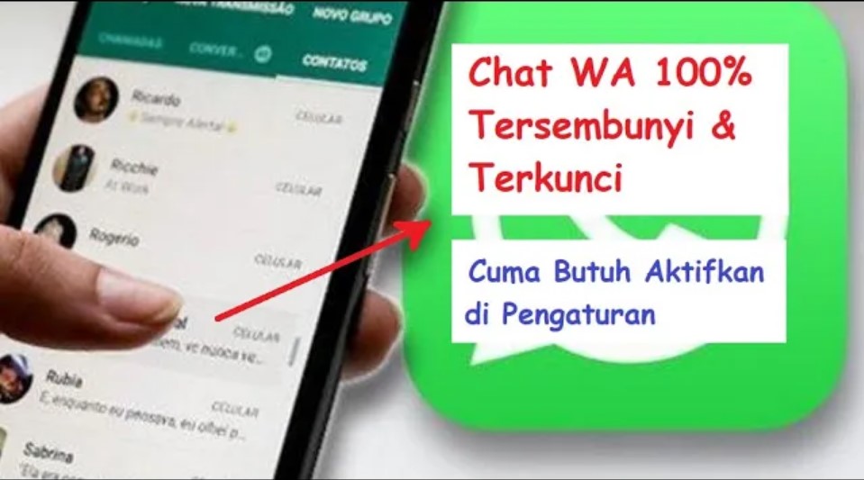 cara menyembunyikan pesan chat whatsapp