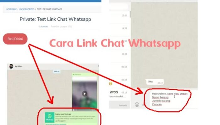 2 Cara Membuat Link WA (wa.me & api.whatsapp) Untuk Klik Chat Whatsapp