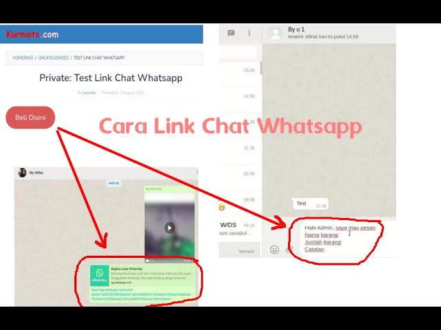 Cara Membuat Link WA Untuk Klik Chat Whatsapp
